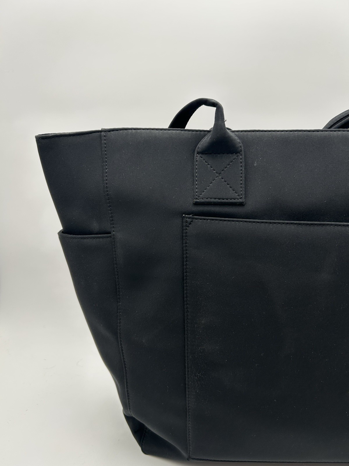 L.L. Bean Large Black Computer Shoulder Tote Bag Multiple Pockets Professional