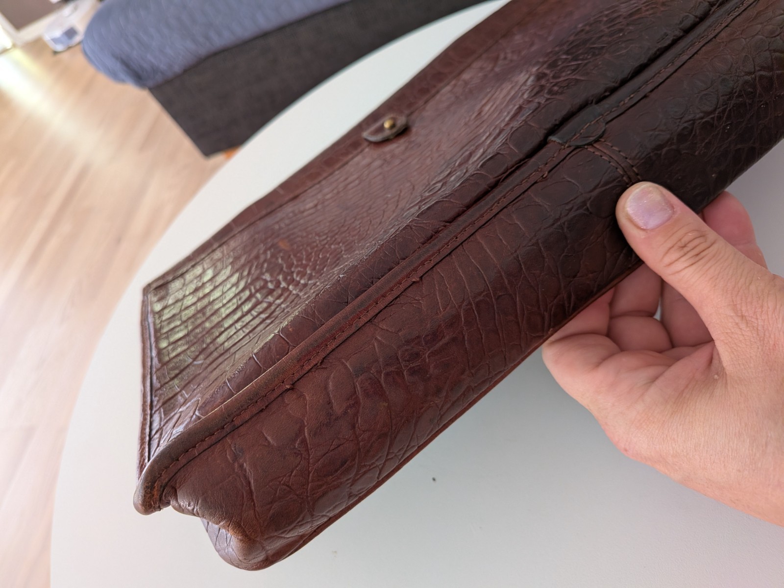 Vintage Mulberry Leather Briefcase / Document Case