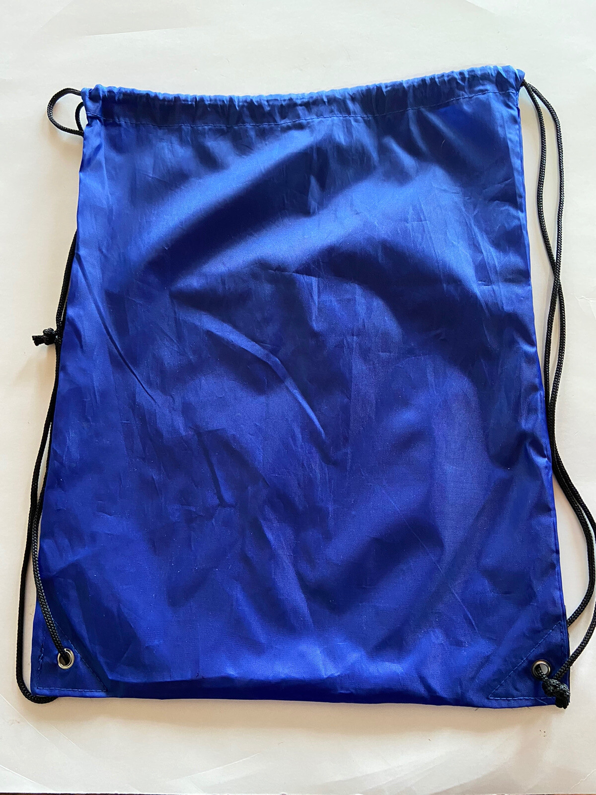 NYRR New York Road Runners Mighty Milers Blue drawstring Backpack 13 1/4”x17 1/4