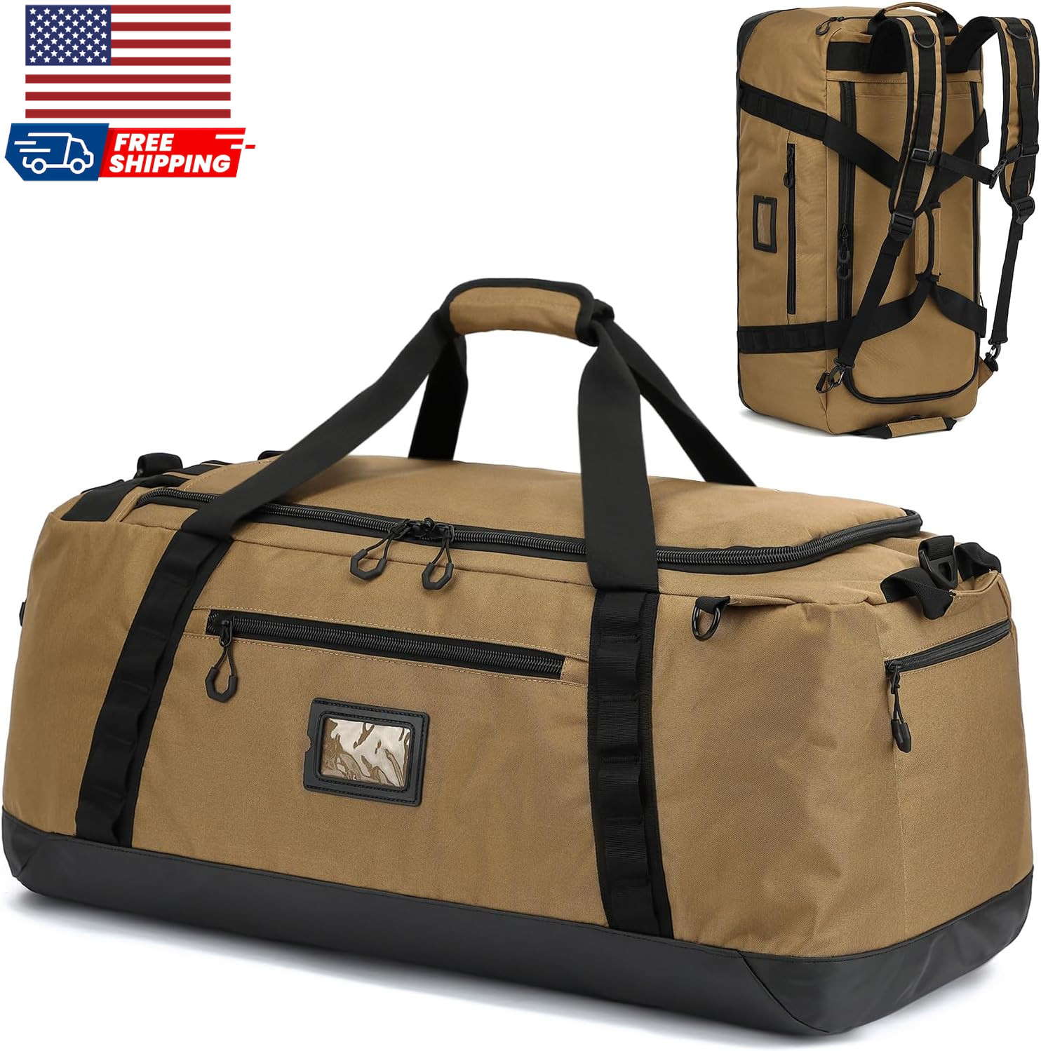 Extra Large Travel Duffle Bag Backpack for Men with Adjustable Dividers 120L …