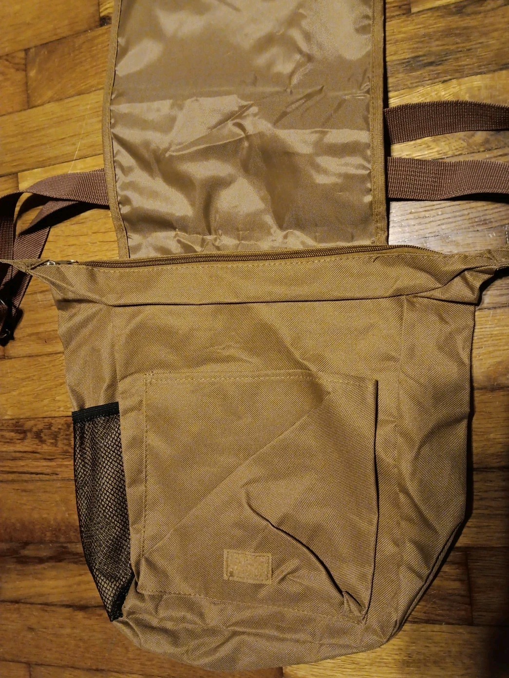 Audubon Light Brown Field Messenger Crossbody Bag