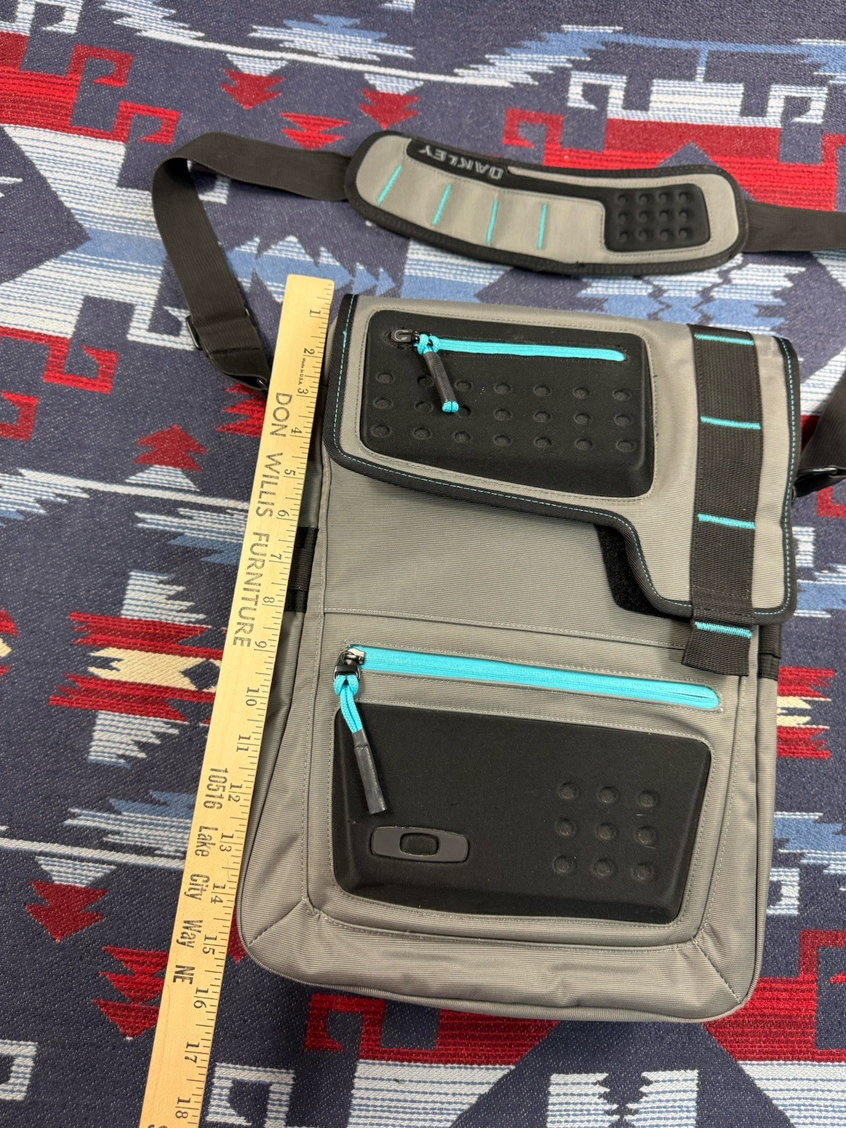Vtg Oakley Sling Tactical Software Pilot Shoulder Messenger Bag Carry On Tablet