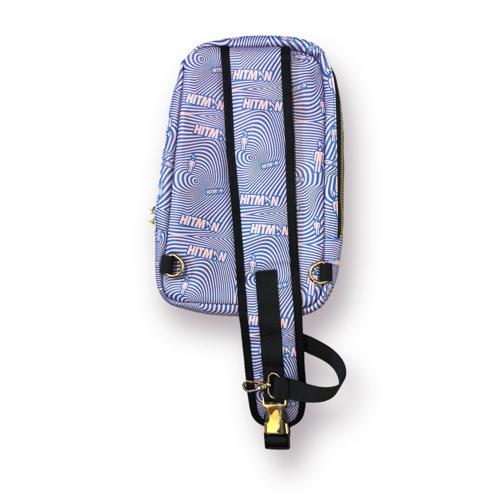 Hitman Money Counter – Pink and Blue Ripple Crossbody Sling