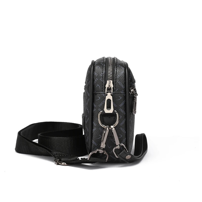 Men Shoulder Bag Faux Leather Multifunctional Waist Clutch Strap Crossbody
