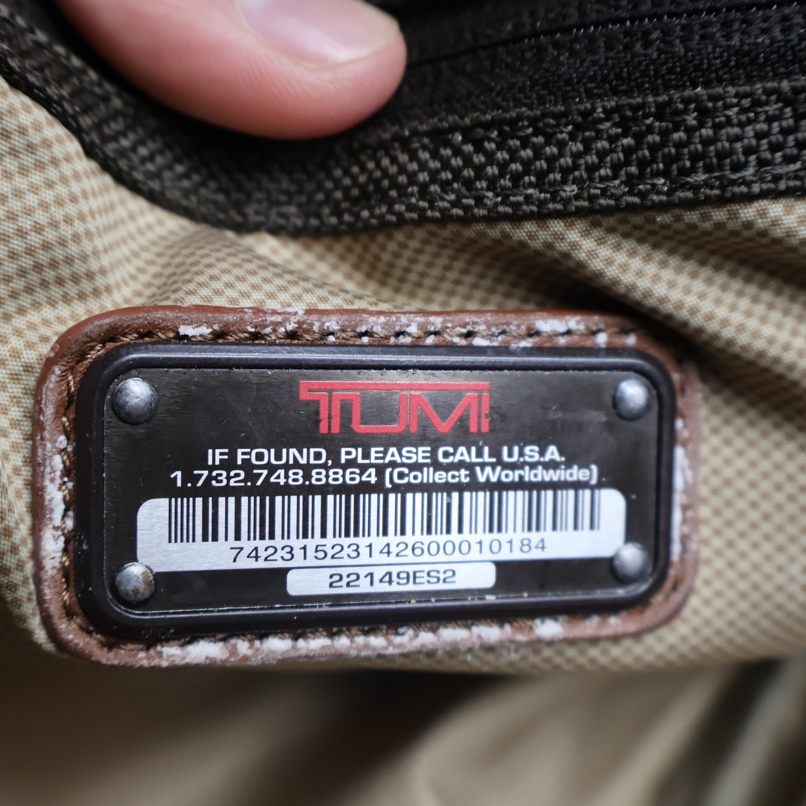 Tumi Duffel Bag Men Large Brown Alpha 2 Soft Travel Satchel Weekender Functional