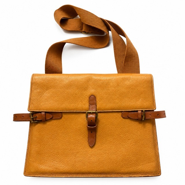 Mulholland Leather Shoulder Messenger Bag Tan Brown Genuine Leather Satchel 13×1