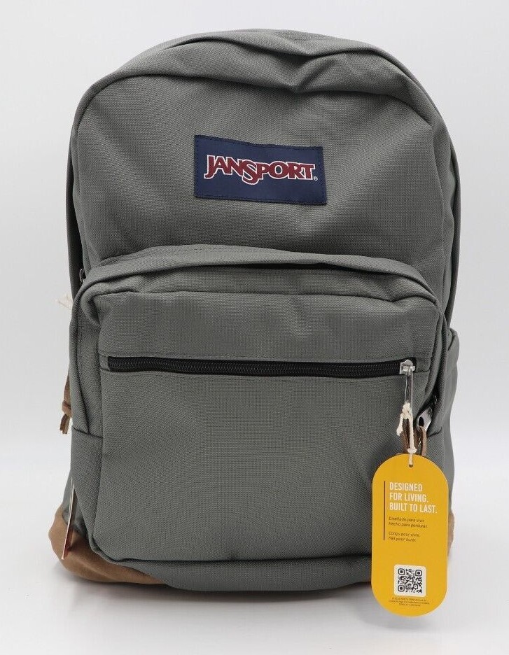 Jansport “Right Pack” Backpack Suede School Book Bag Laptop Original Authentic