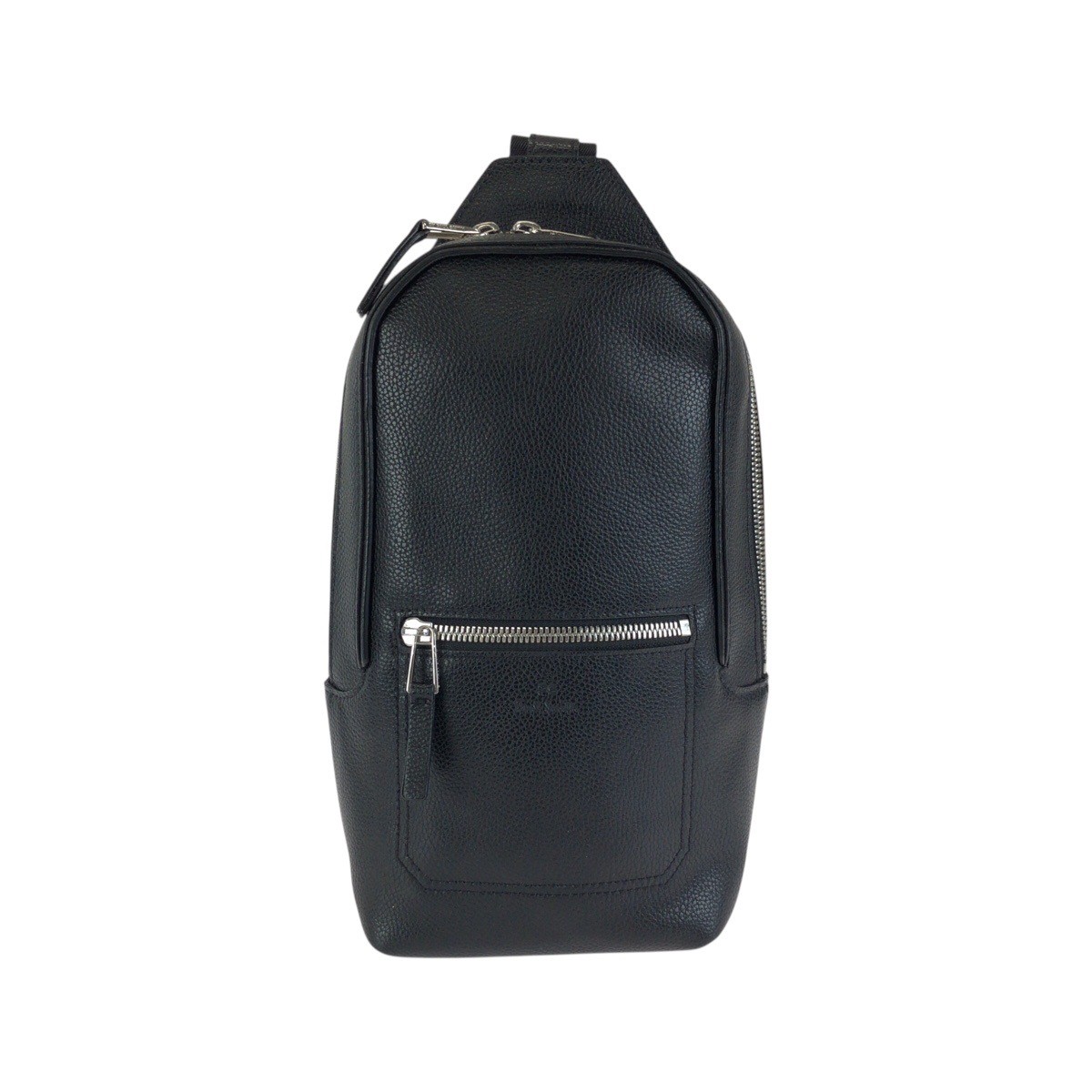 Paul Smith Body Bag Shoulder Bag Black Black SilverHardware leather