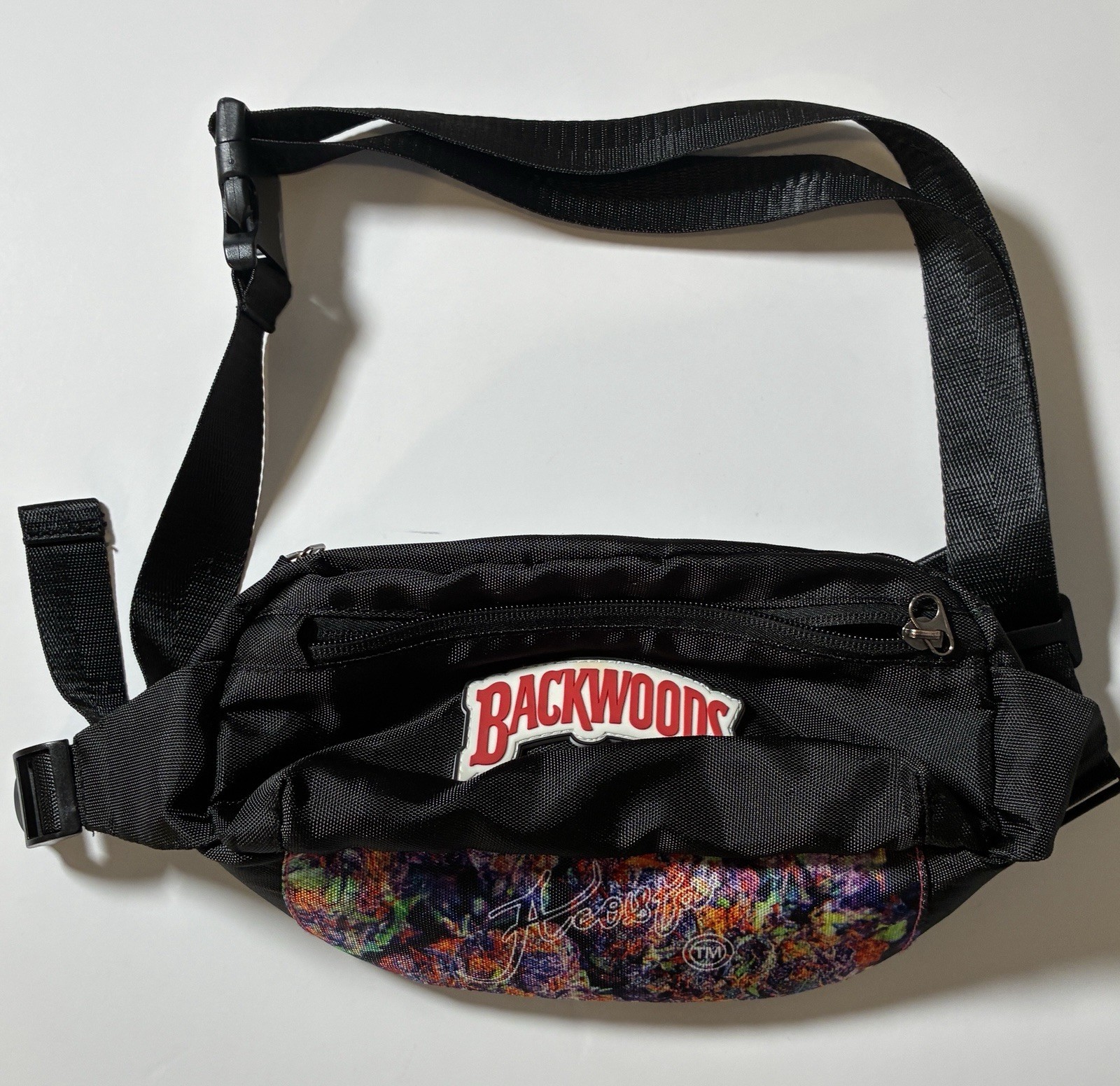 Backwoods Acosta Fanny Pack Belt Bag Black Nug Print Streetwear Hip Pack
