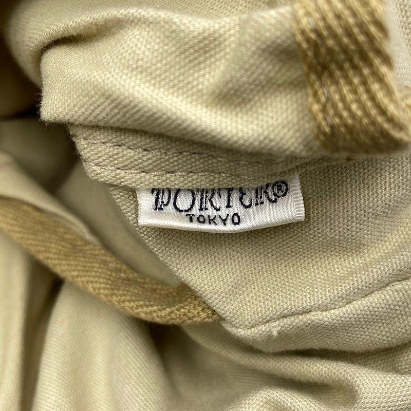 Authentic Porter Favor Shoulder Tote Bag Beige 34cm x 31cm Damaged Used Luggage