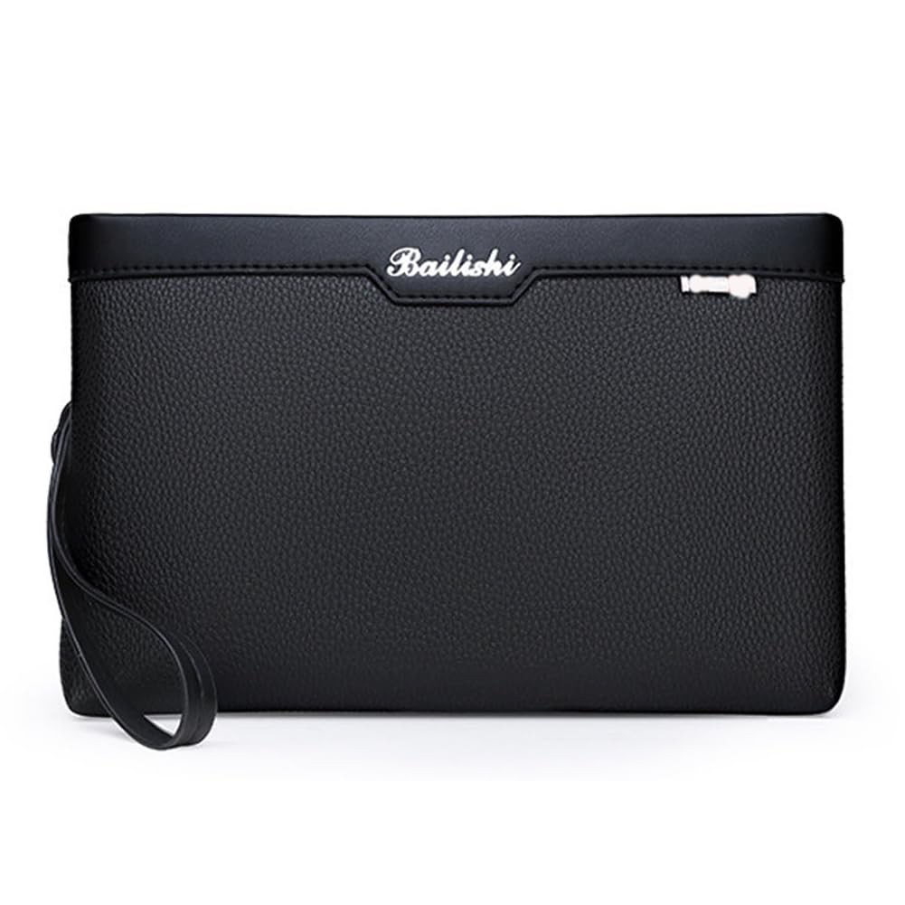 Genuine Leather Men Clutch Organizer Wrist Bag Leather Purse Genuine Leather