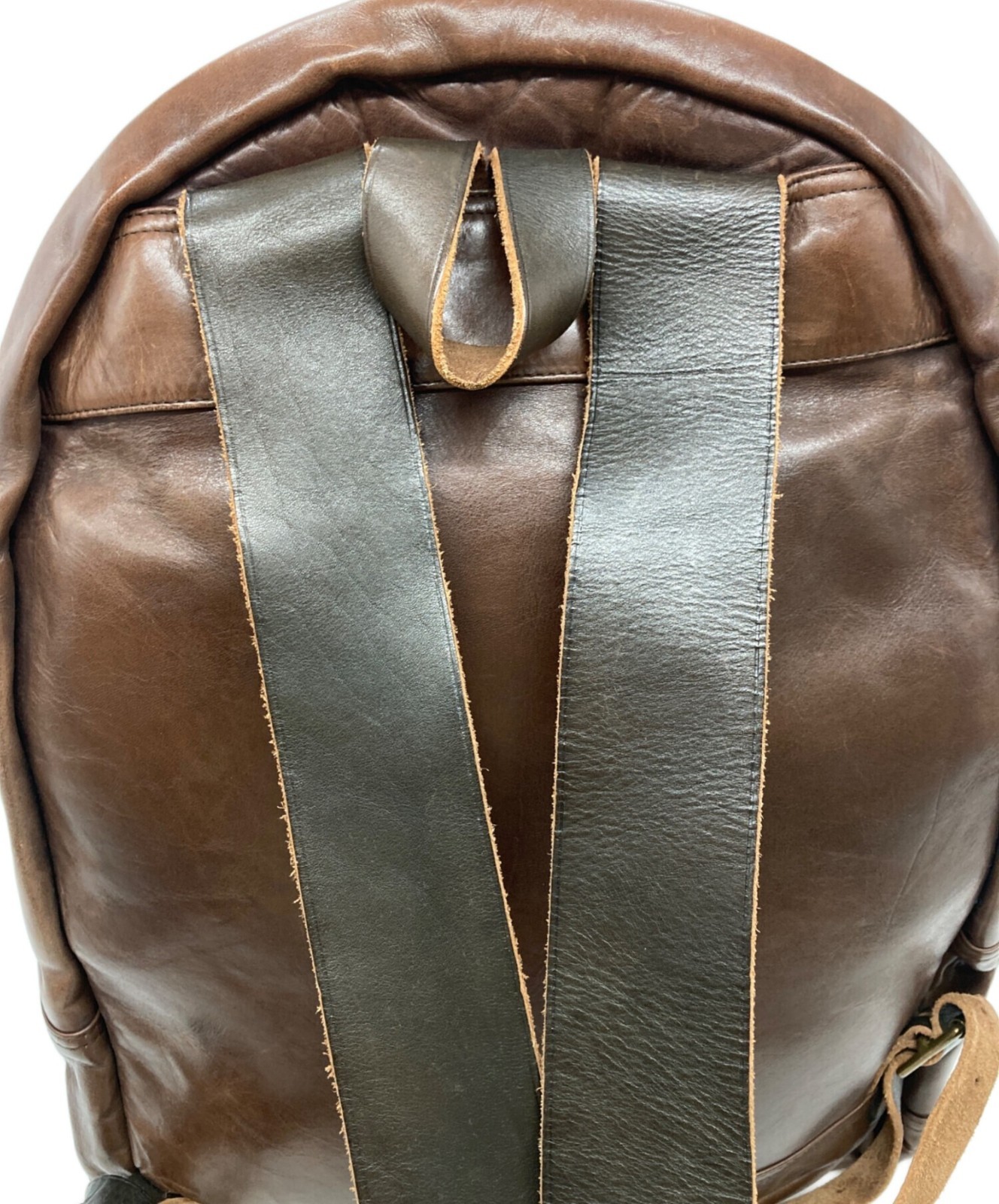 RRL Double RL Mitchell Leather Backpack Brown Used