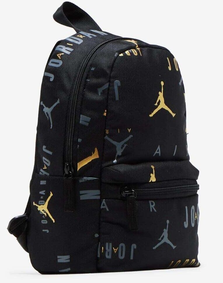 JORDAN NIKE MINI UNISEX Travel BLACK WHITE BACKPACK Bag 10″H x 6.5″W x 3″D NWT