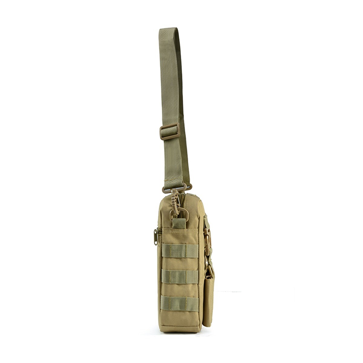 Small Tactical Bag Crossbody Casual Pack Classic Canvas Messenger Bag Khaki