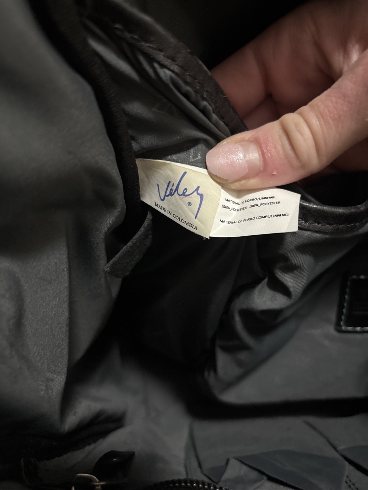 Velez Archaeology Backpack In Vintage Black Leather Excellent Condition