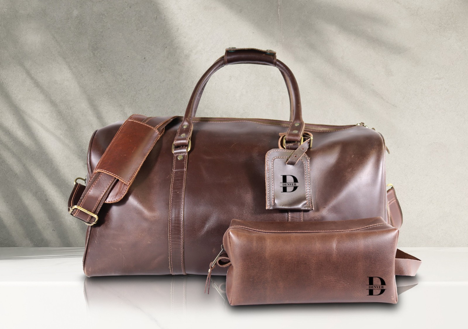 Personalized Duffle Bag Toiletry Bag, Combo Gift with Luggage Tag, Travel Gifts