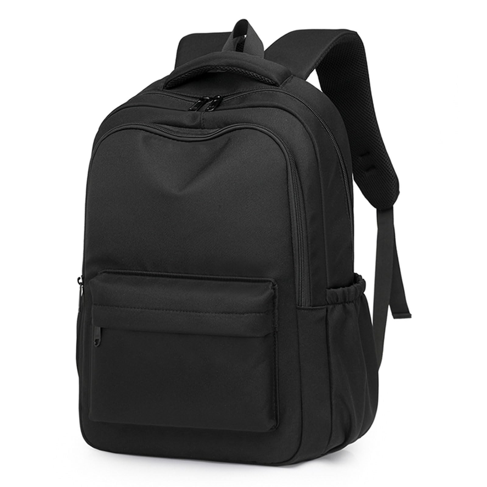 Black Cute Aesthetic Backpack for School Supplies College Backpack for Teen
