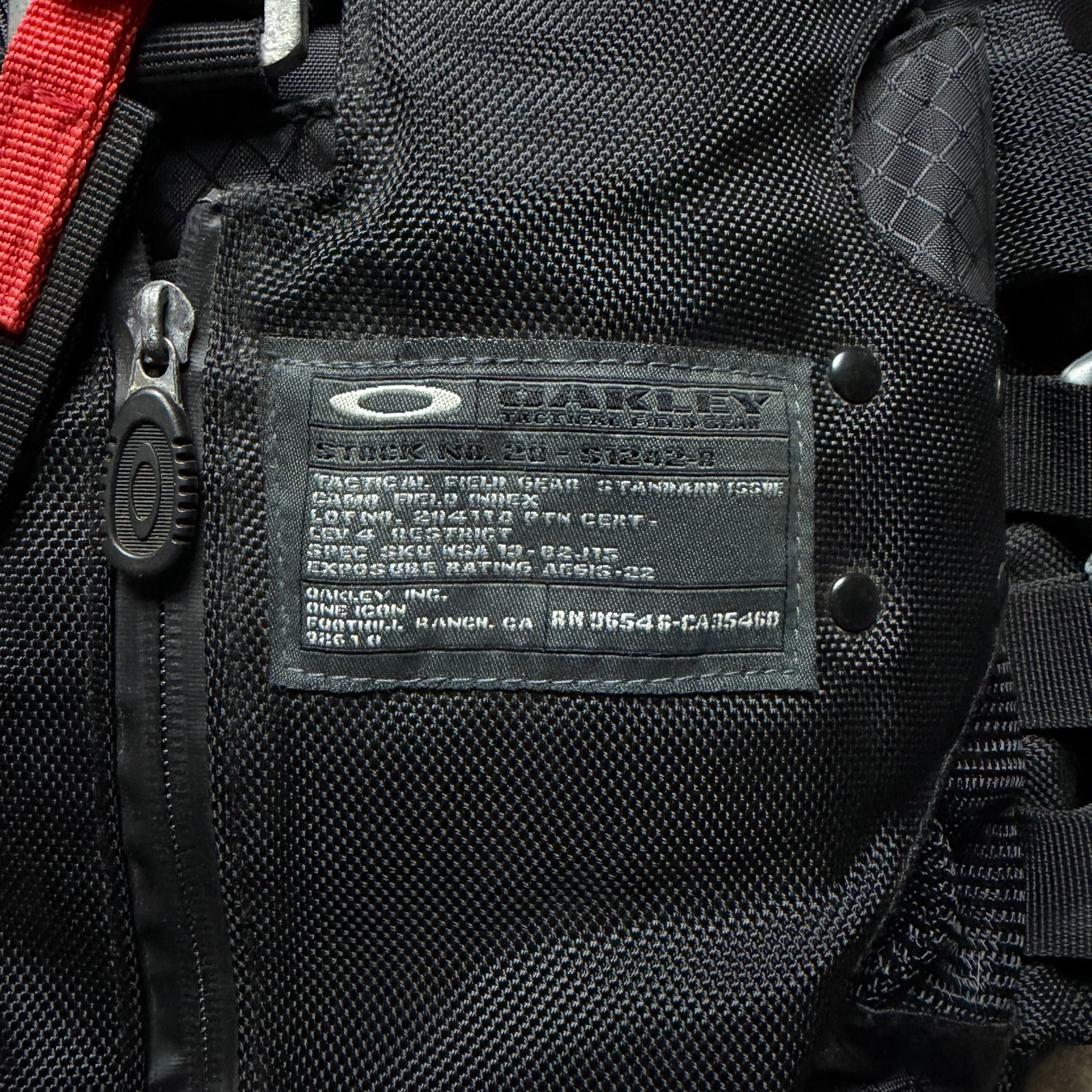 ☠ OAKLEY Software Vintage 90’s Factory Pilot Utility Icon Tactical Backpack