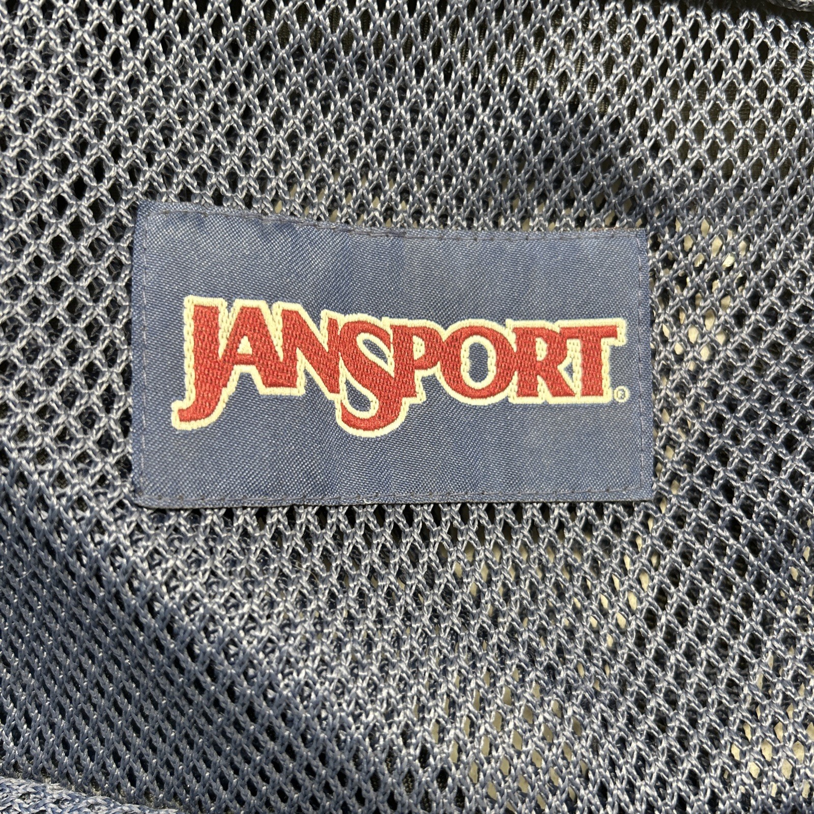 VINTAGE JANSPORT Mesh school backpack Black Made in USA!! SUPER LIGHT!