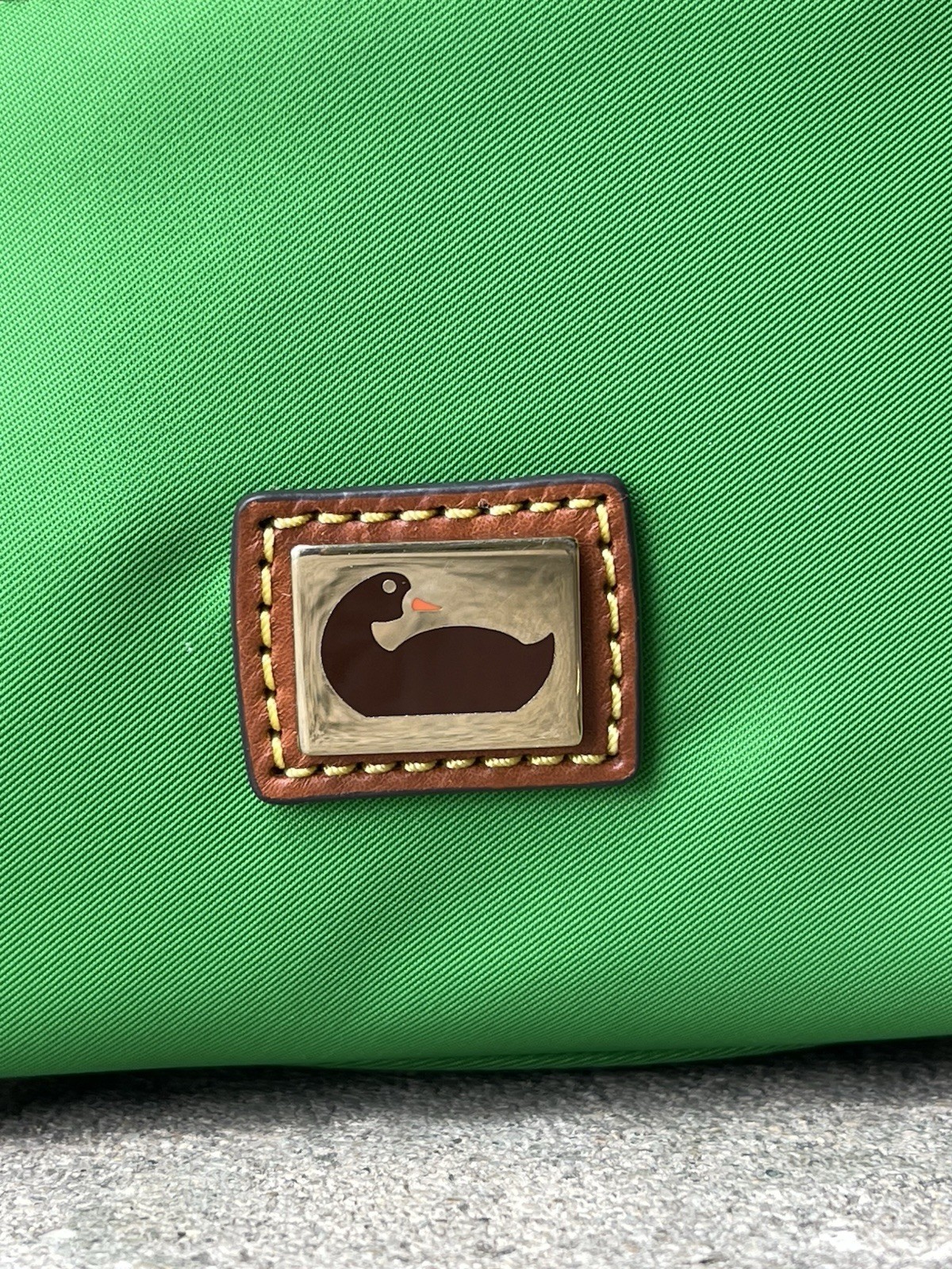 Dooney & Bourke Wayfarer Small Hobo Crossbody Bag Vibrant Green & Brown Leather