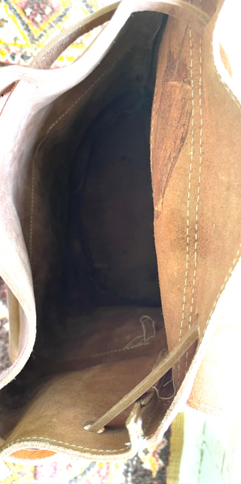 Moroccan ALL Leather Backpack Handmade: 16.5″ x 12″ x 6″