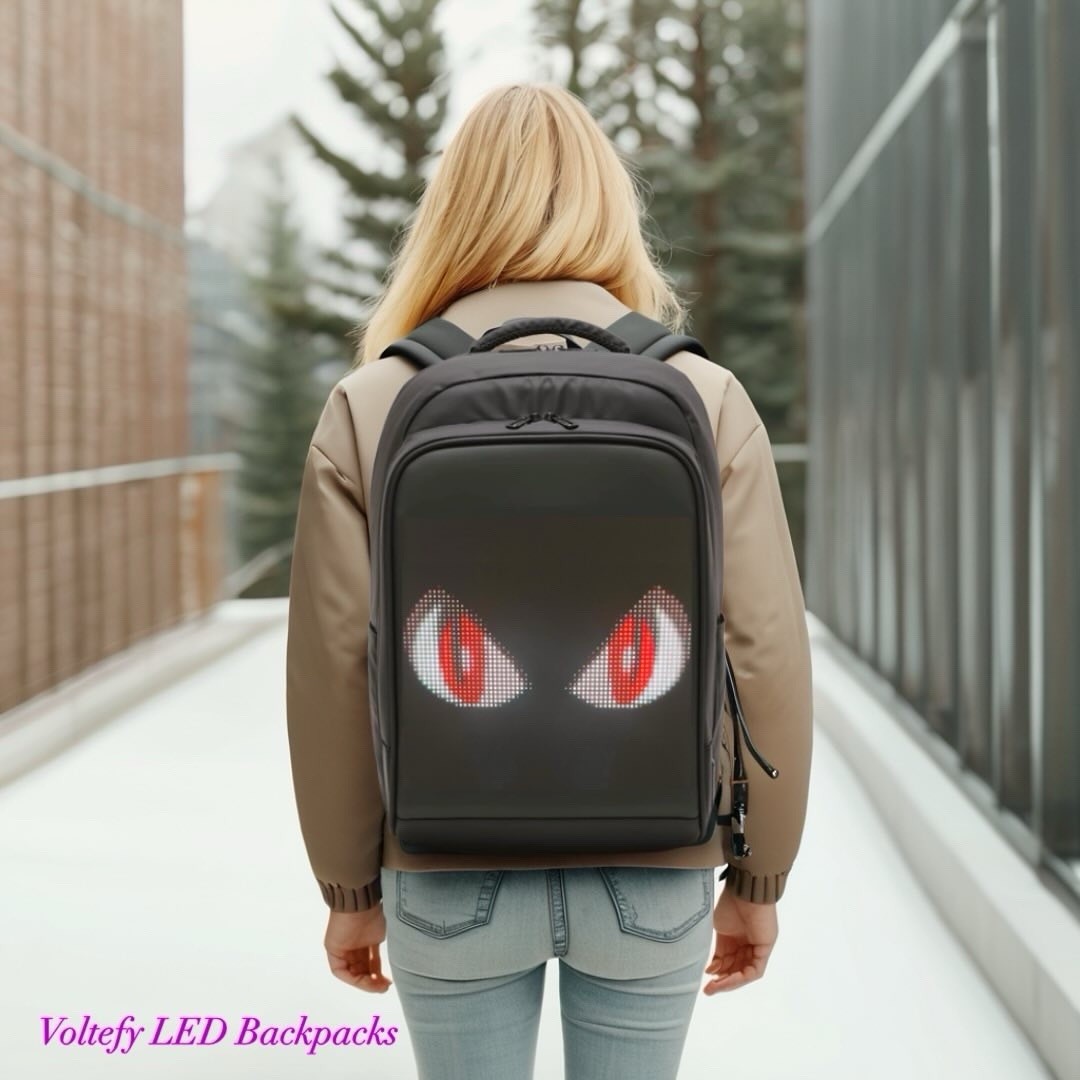 New Updated Ballistic Nylon VOLTEFY LED Backpack For Motorcycle, Mochila LED,