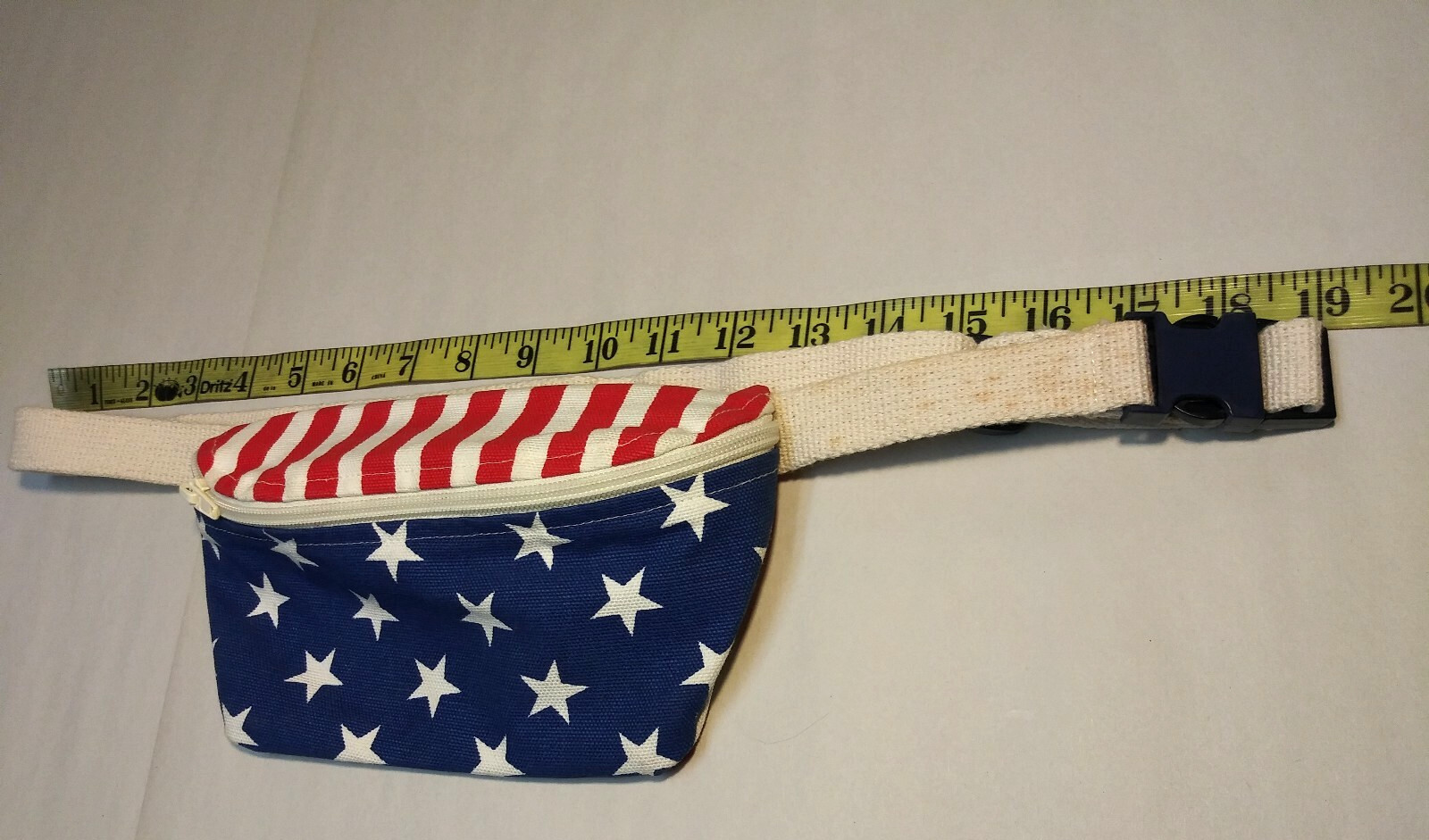 Red white stars – red stripes USA Fanny Pack nearing vintage y2k JULY 4TH 2026