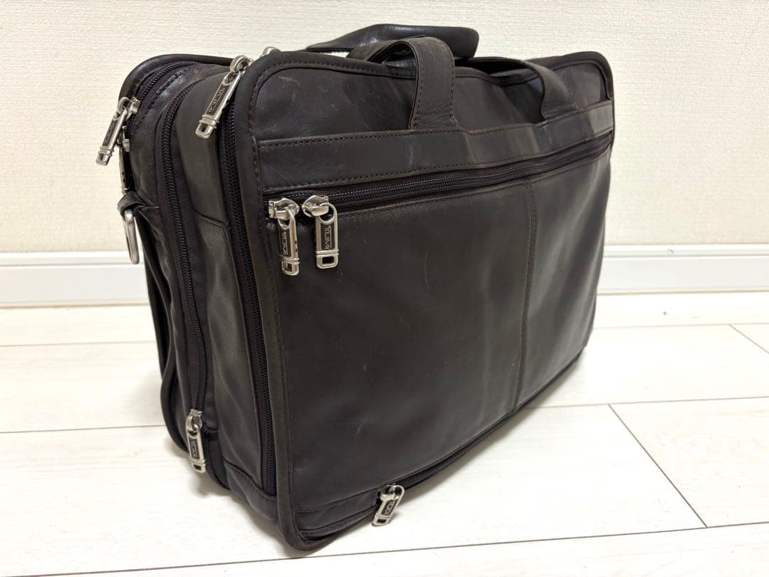 TUMI Briefcase Business Bag All Leather Brown