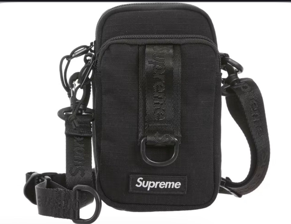 Supreme Shoulder Bag (SS25) Black New Factory Sealed Authentic Cordura