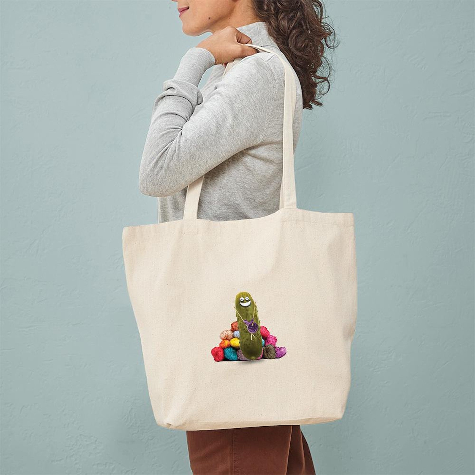 CafePress Knitting Pickle Tote Bag (2034312364)