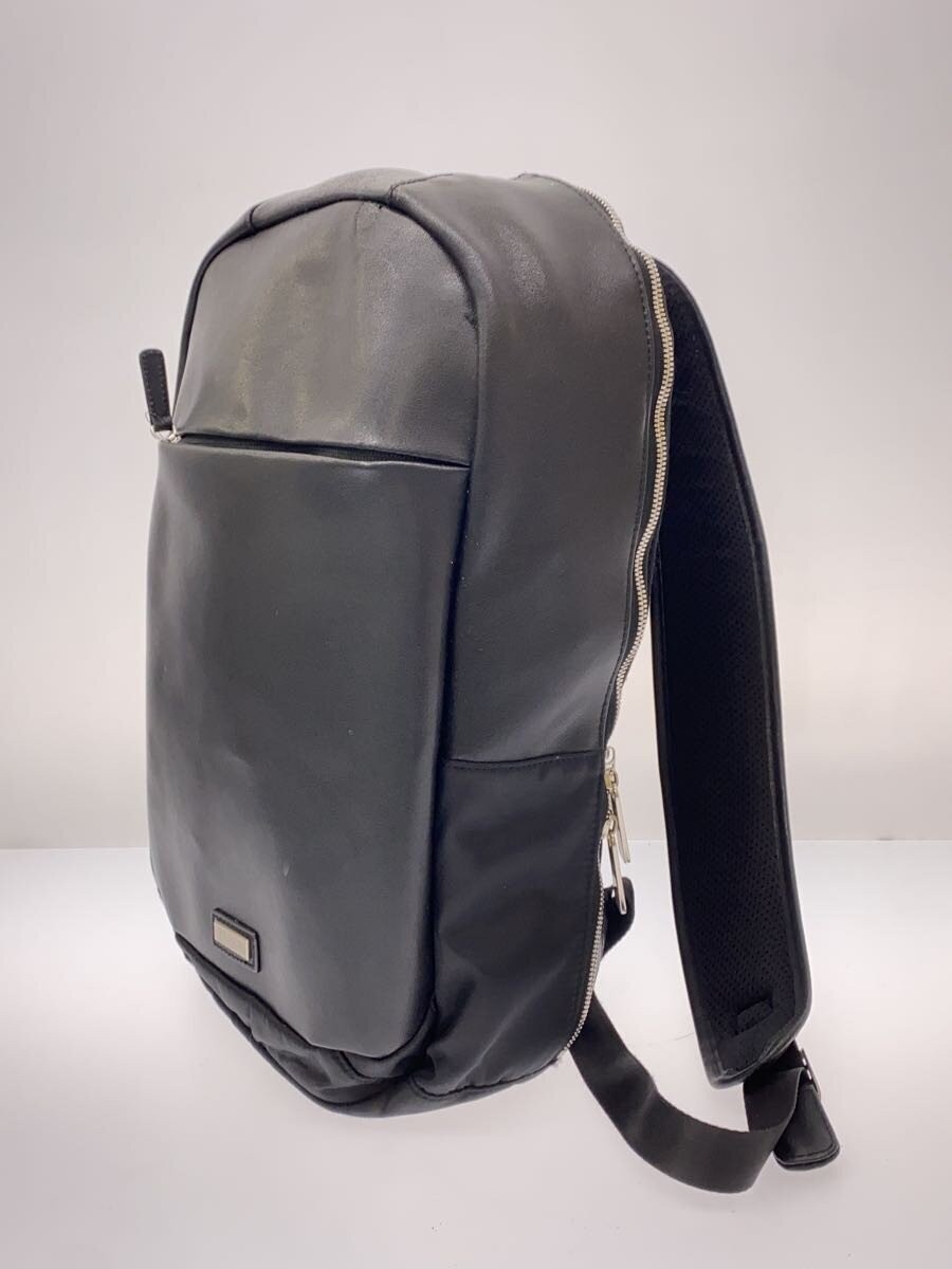 EPOCA UOMO LEATHER DAY PACK Backpack, Cowhide Leather, Black