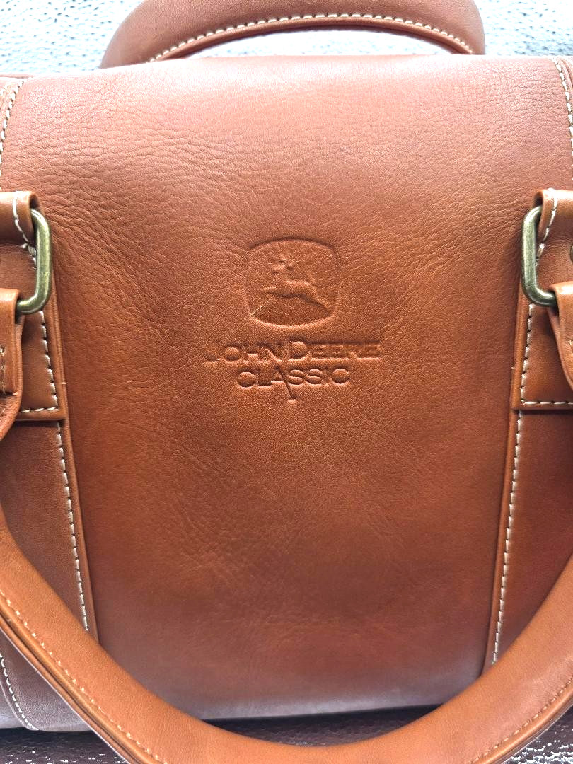 Links & Kings Double Handles Crossbody Duffle Bag FLAWS