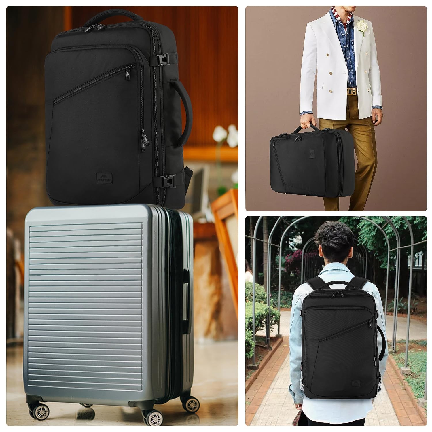 Carry on Backpack, Extra Large Travel Backpack Expandable Airplane Approved Week