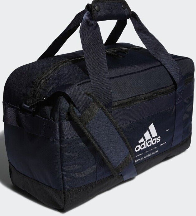 Adidas Amplifier MEDIUM NAVY BLACK Duffel Bag Men HFC99 OS LIFETIME NWT NEW $65
