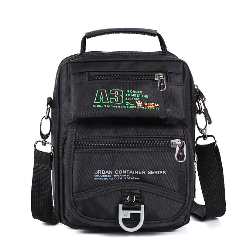 Men’s Multifunction Shoulder Bag Leisure Travel Crossbody Bag Handbag Waterproof