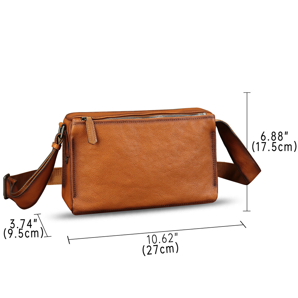 Genuine Leather Purses and Shoulder Bag for Men Women Crossbody Crossbody Bag