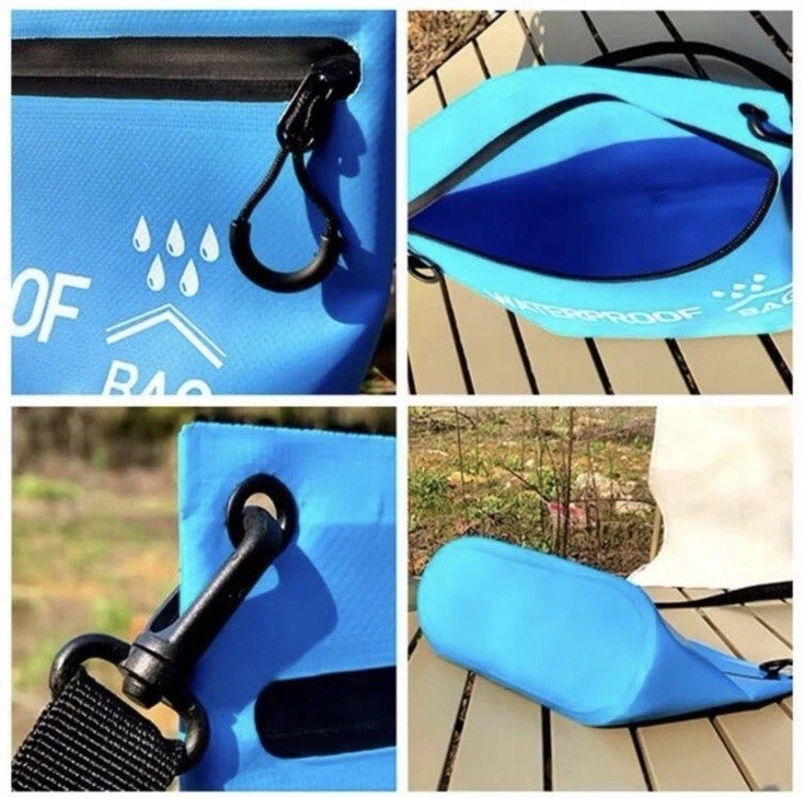Black Waterproof Zip Bag