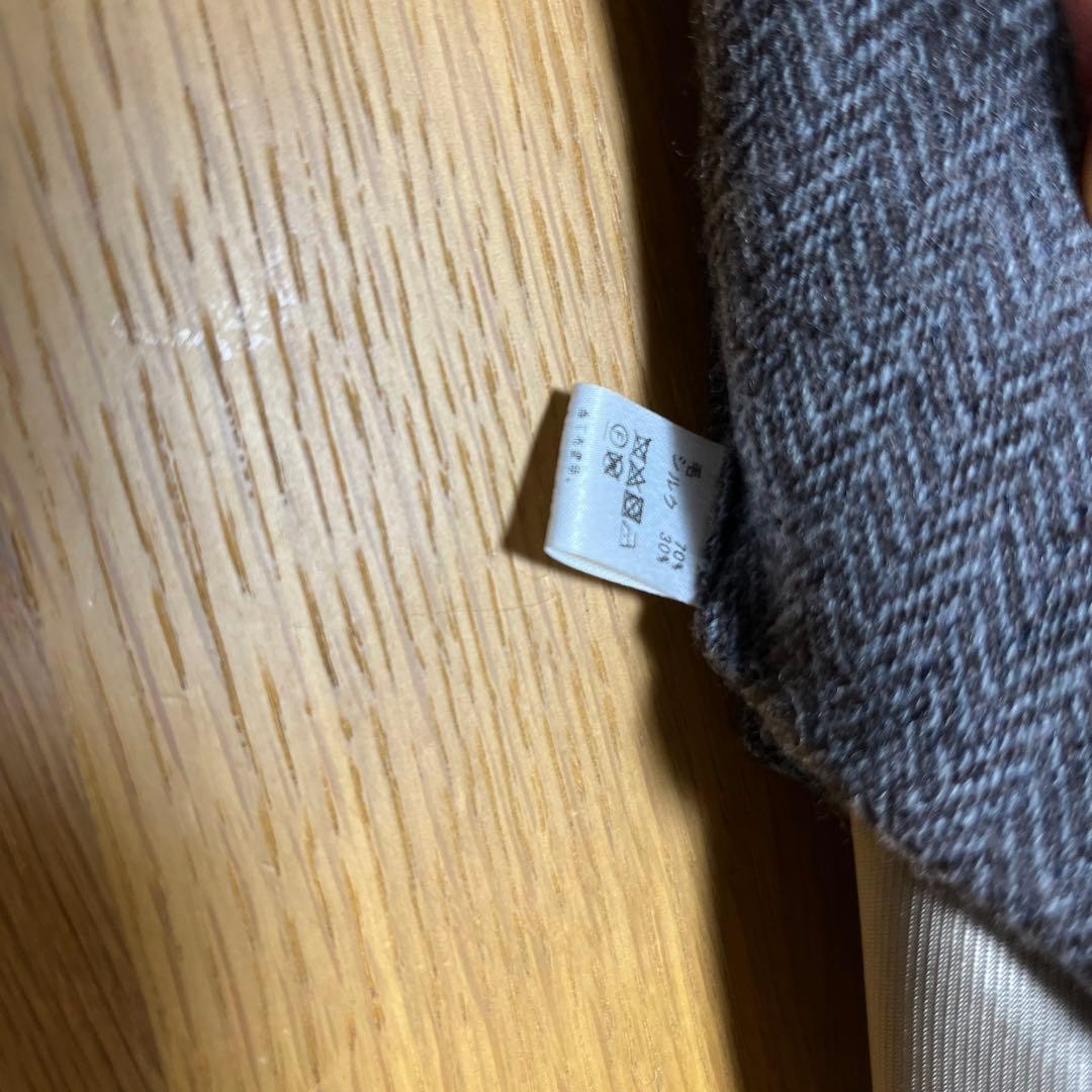 LUIGI BORRELLI Dark Gray Herringbone Tie – Pre-Owned
