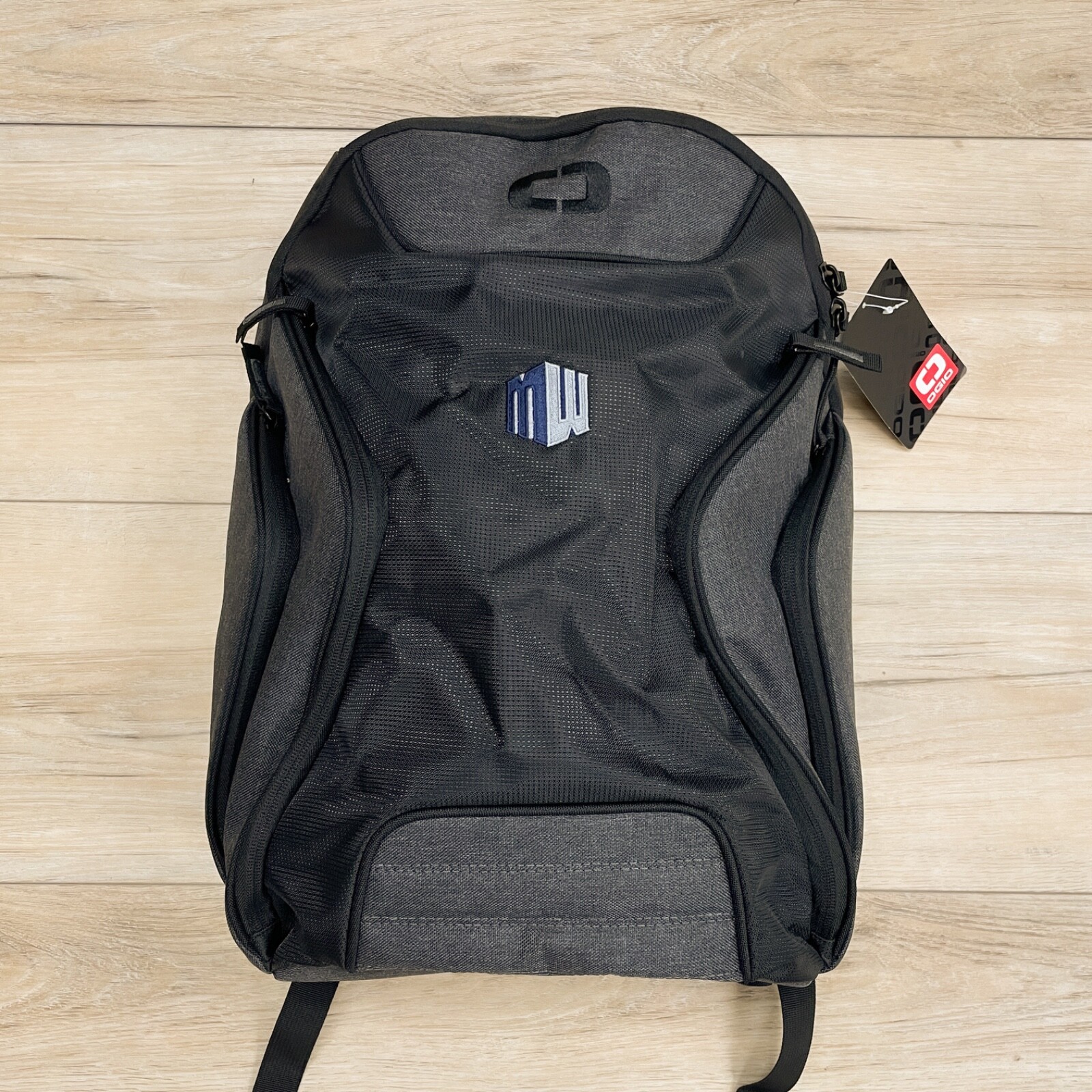 Ogio Hatch Black Heather Grey Backpack – NWT Mountain West Utah State LOGO NEW