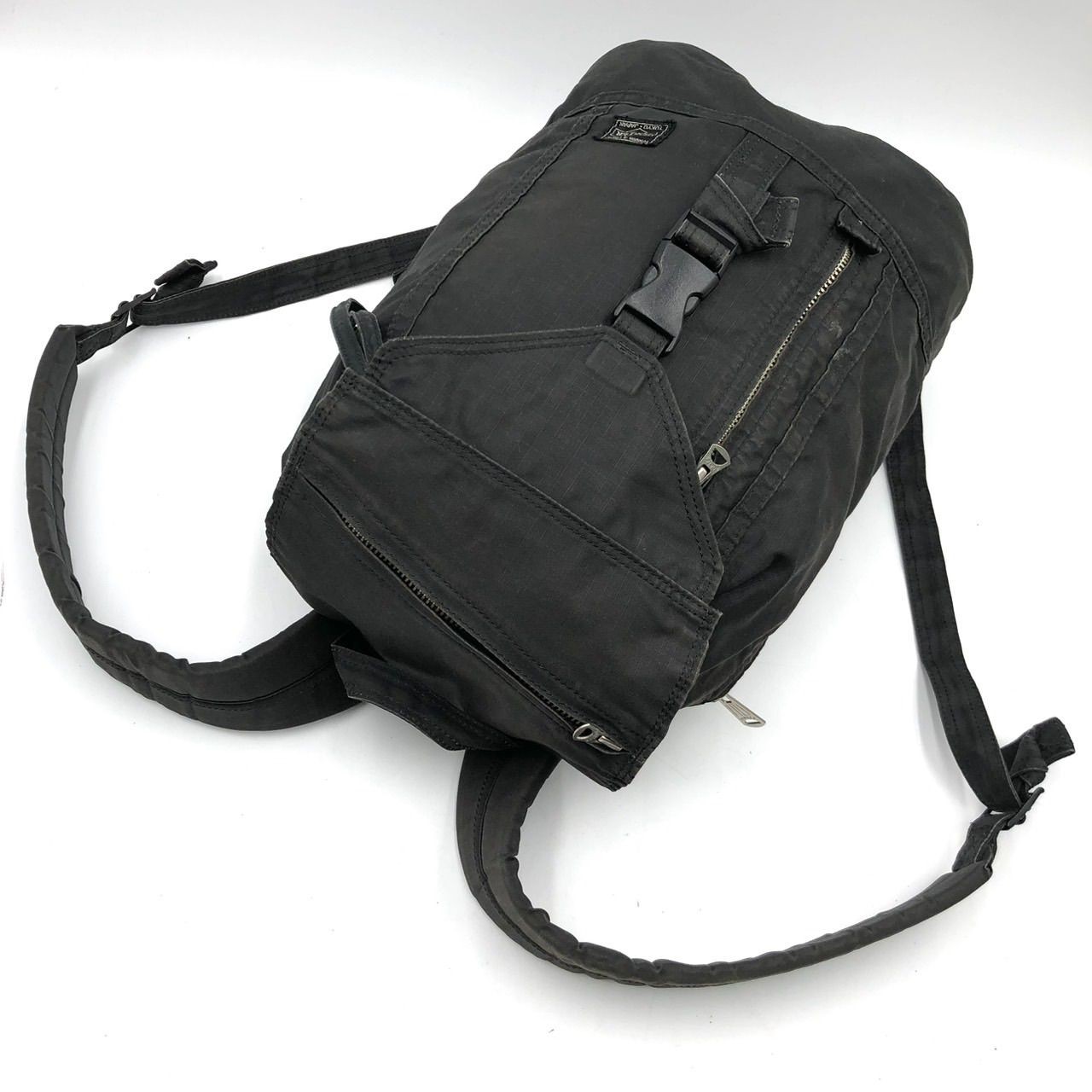 Porter Black Nylon Backpack 42cm x 26cm x 14cm Used