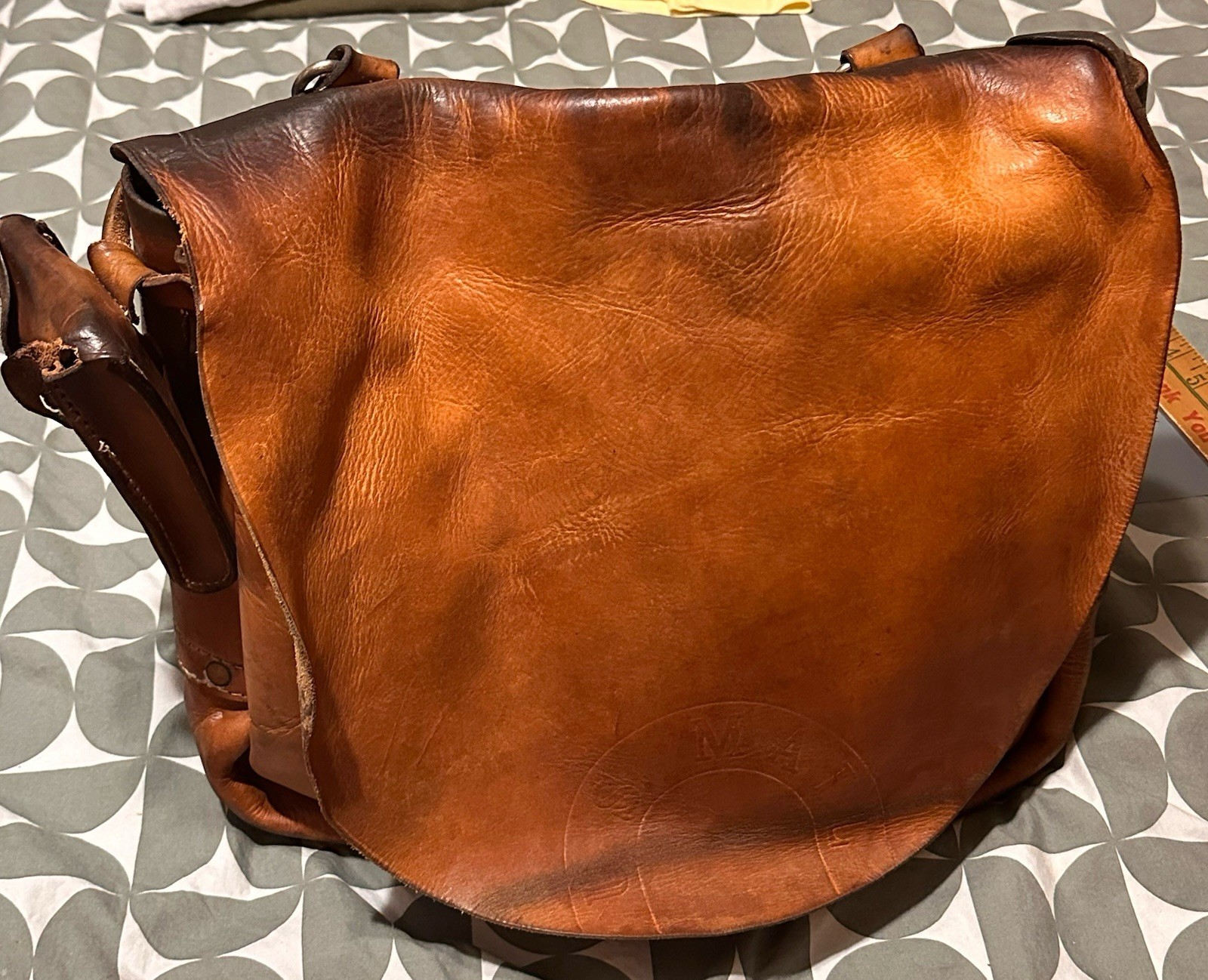 Vintage 1966 Buchheimer Leather US Mail Postal Carrier Satchel Bag No Strap USA