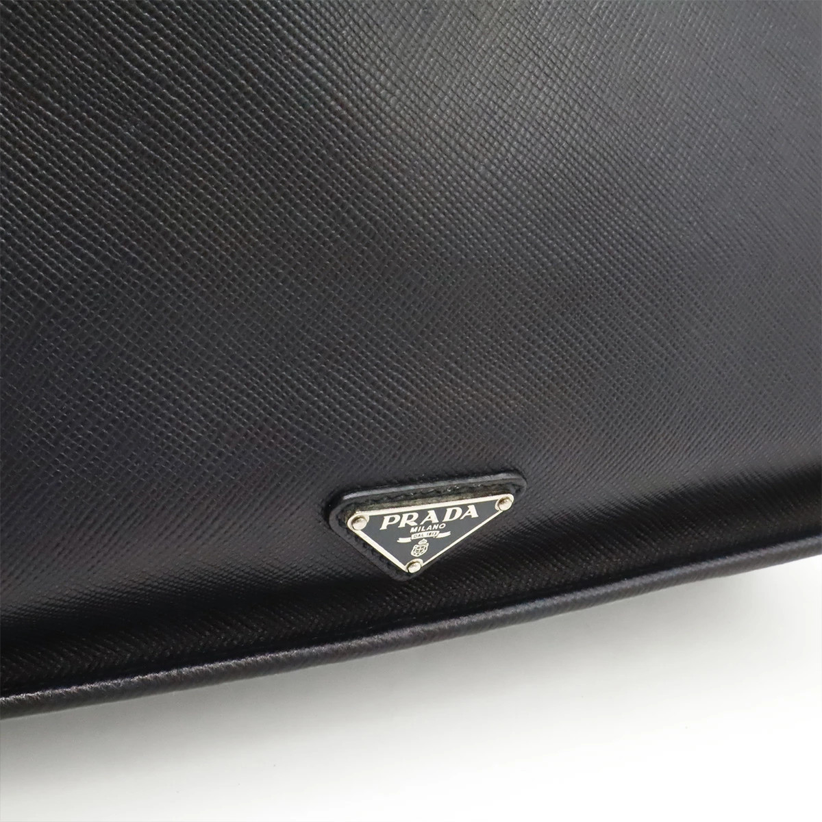PRADA Triangle Logo Saffiano Tote Bag 2Way Shoulder Bag Crossbody