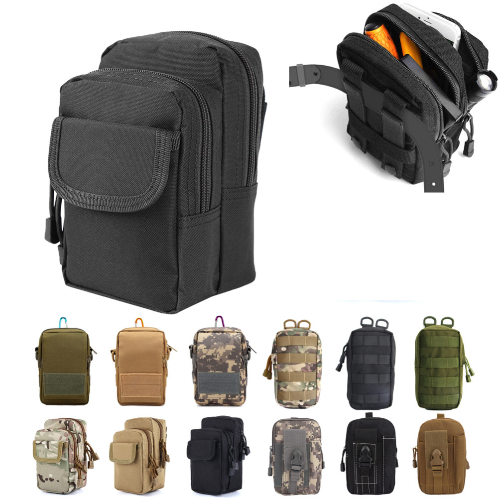 Tactical Compact Water-Resistant Pack Molle EDC Organizer Pouch Small Waist Bag
