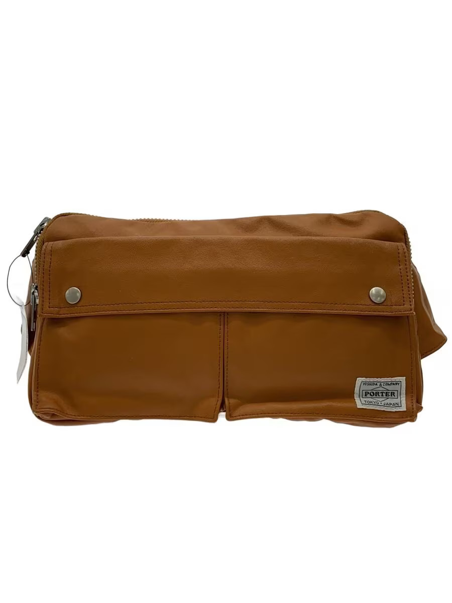 PORTER Waist Bag Leather CML Solid 707 07144