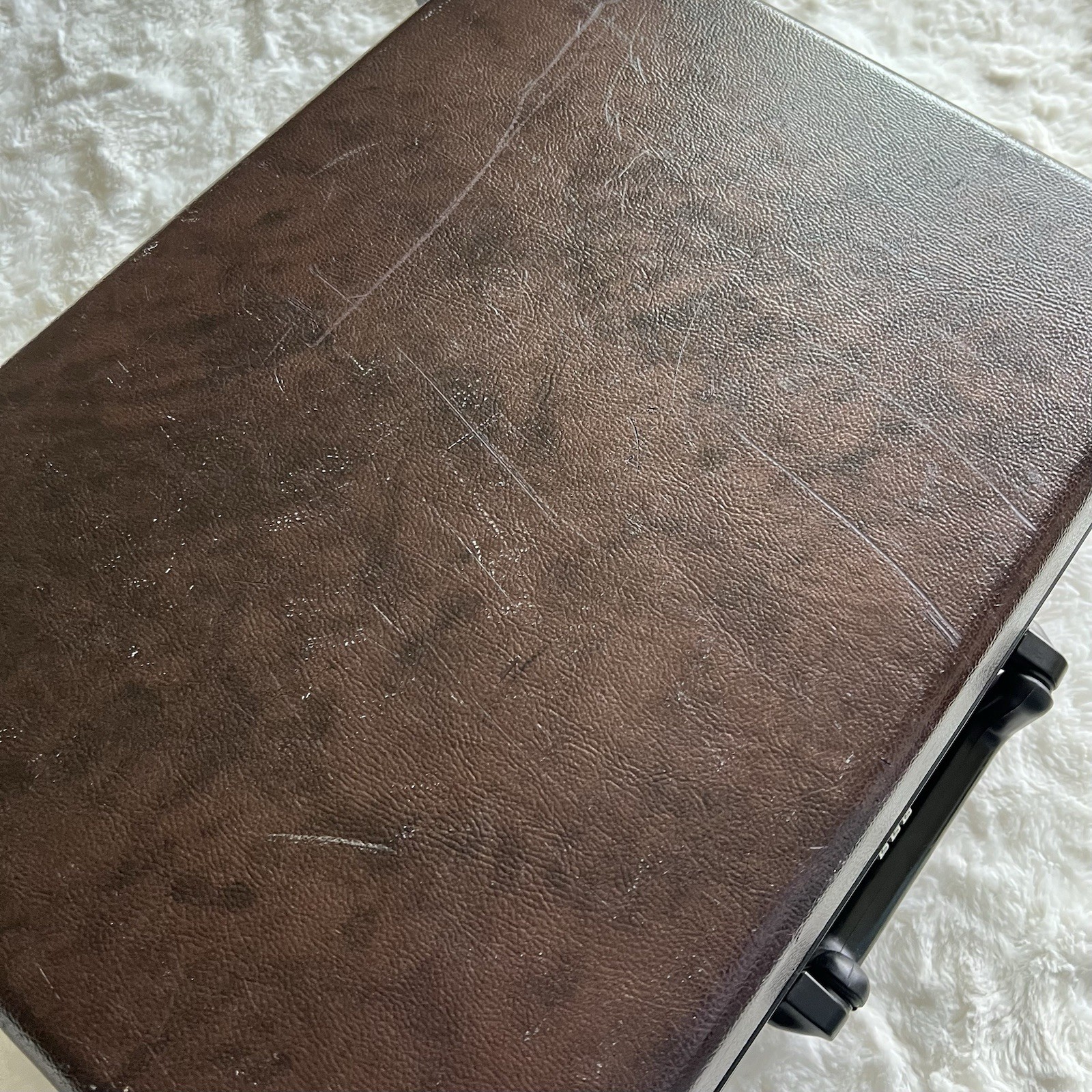 Vintage Samsonite Brown Hard Shell Briefcase Combo Lock Expanding Folder 19×13”