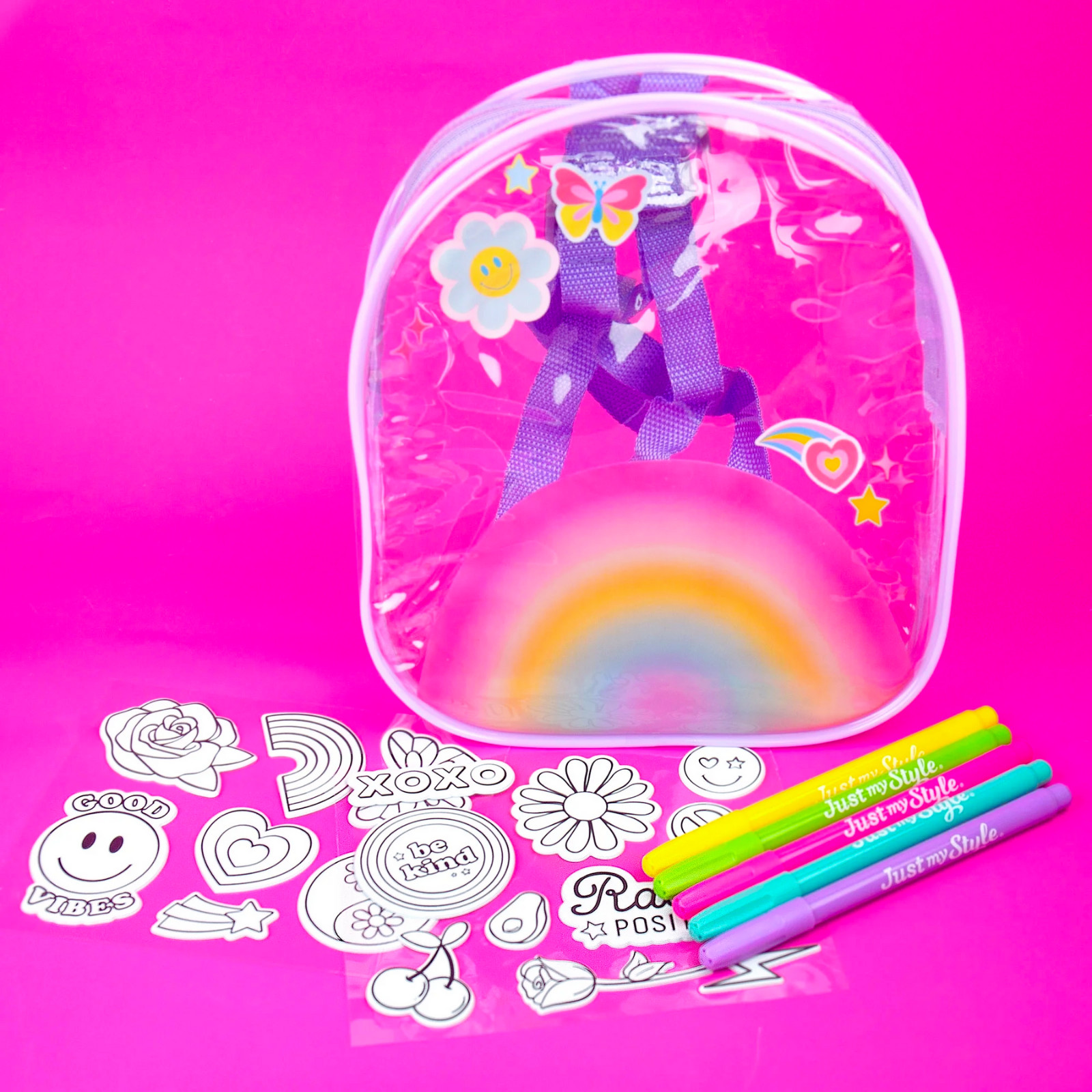 Just My Style DIY Mini Backpack – Color Your Own Fashion Bag Activity Set