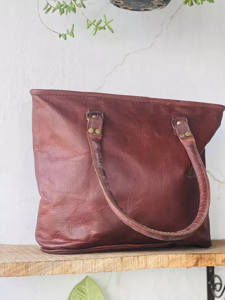 Men’s Craft With class School Genuine Goat Leather Vintage Bag