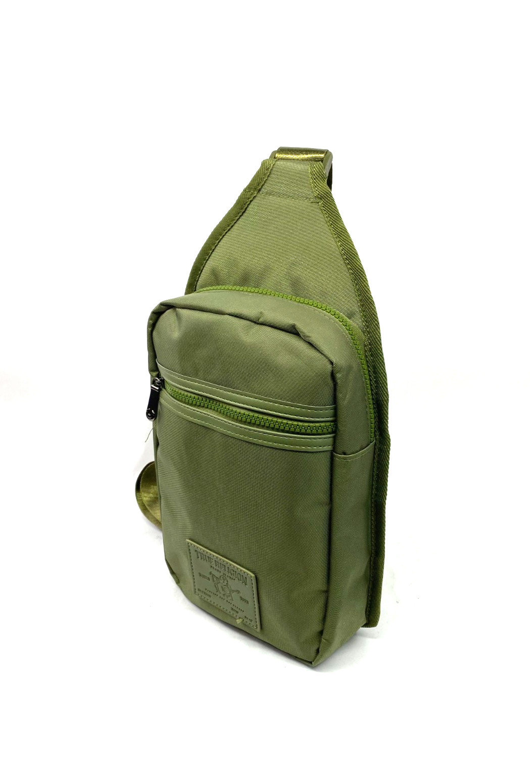True Religion Yeta 2.0 Men’s Crossbody Bag Sling Bag Buddha Patch Olive