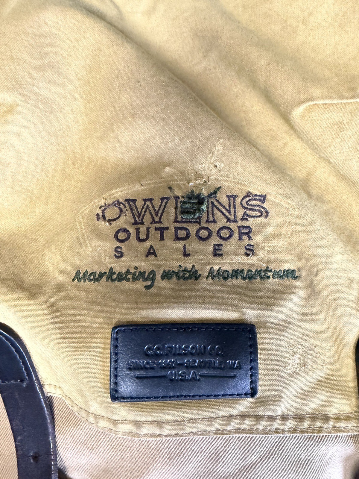 Filson Rugged Ranger Backpack Tan Vintage Made In USA