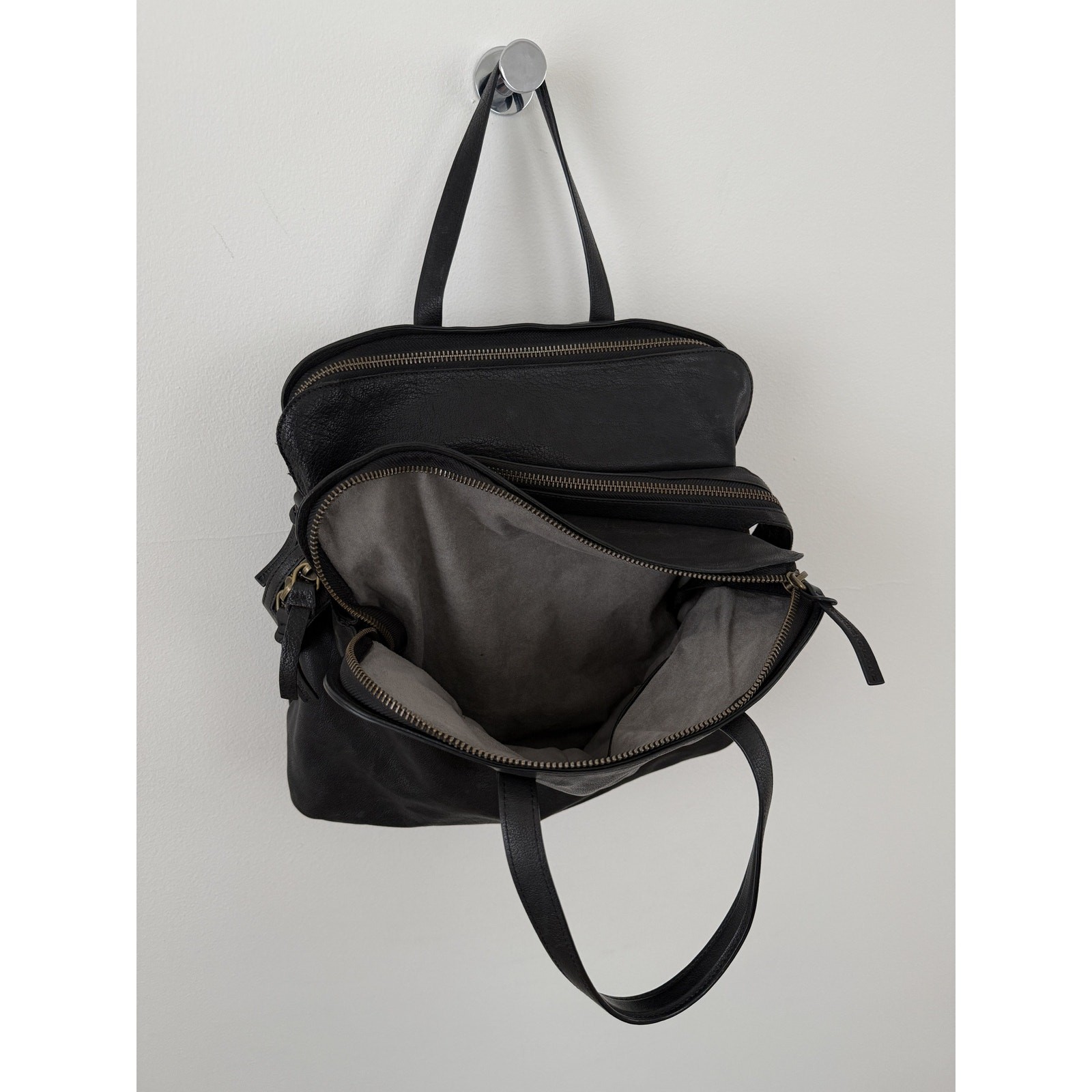 Officine Creative Leather Top Handle Shoulder Side Bag